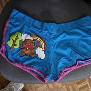 Y2K rare vintage 90s DOMO Track short size medium domo, back logo, full color